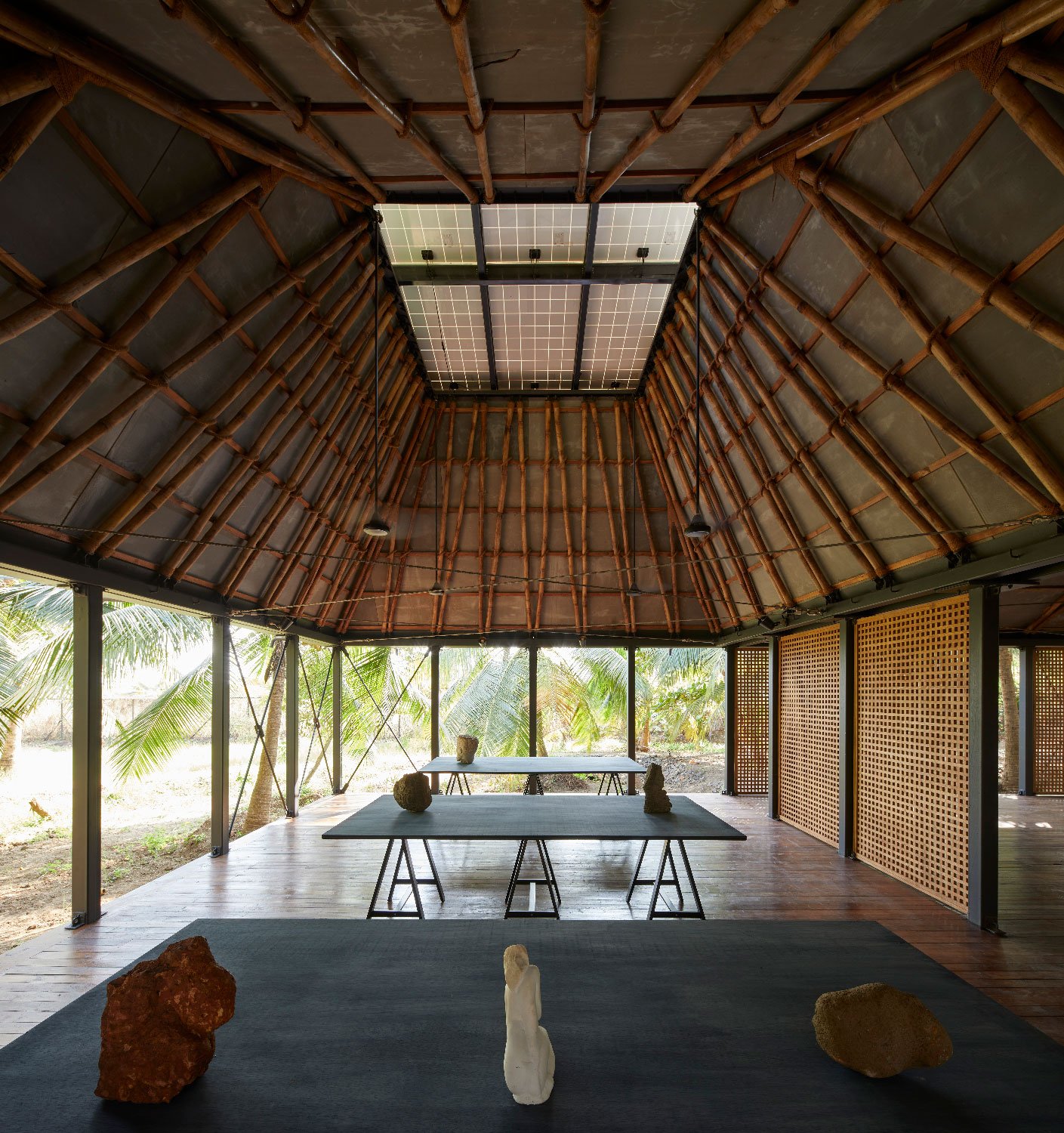 Bamboo roof
