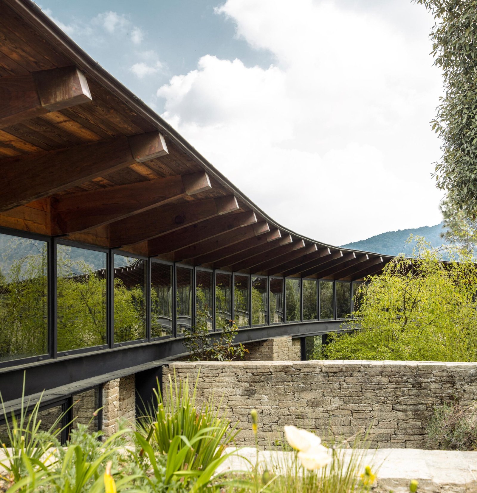 Himalayan Mountain Home curved roof