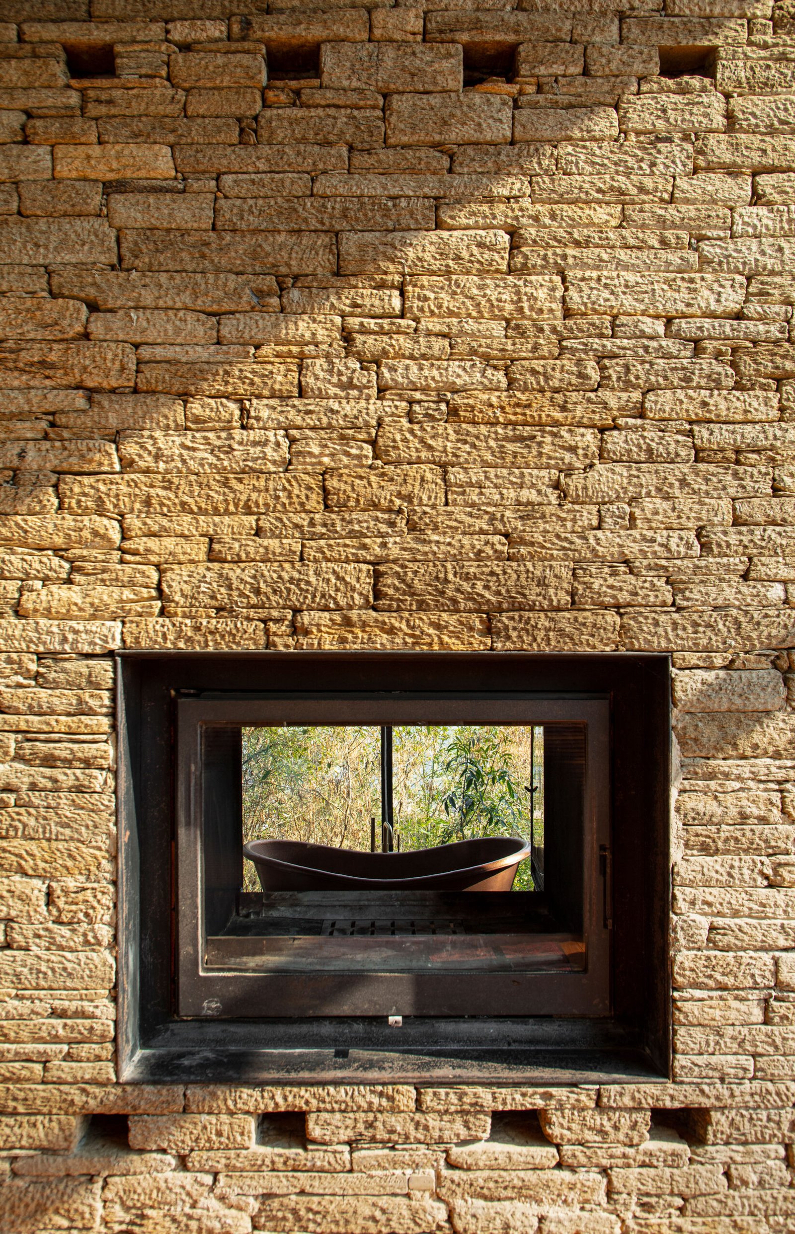 Himalayan Mountain Home fireplace