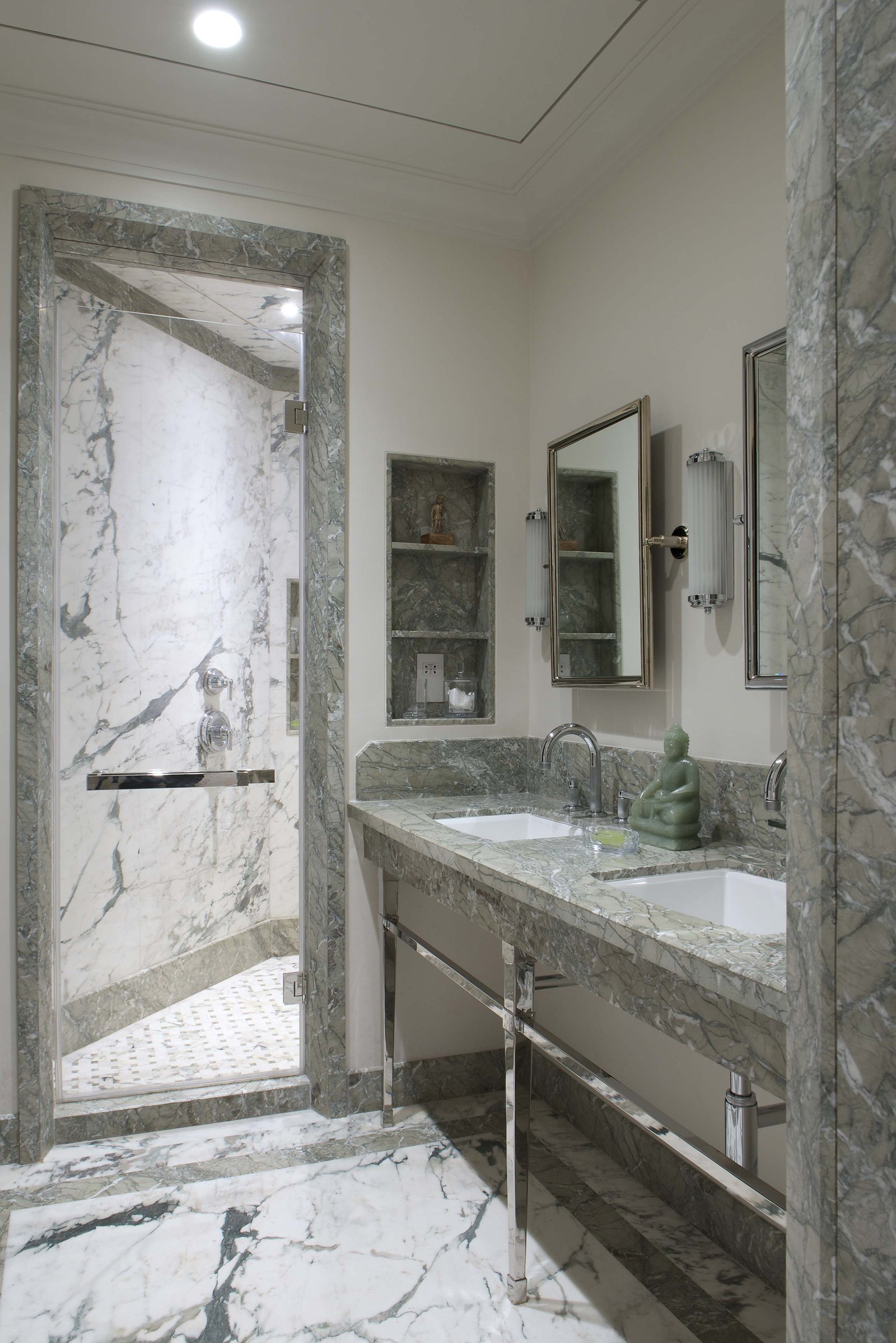 Bathroom in duplex apartment interior design mumbai india