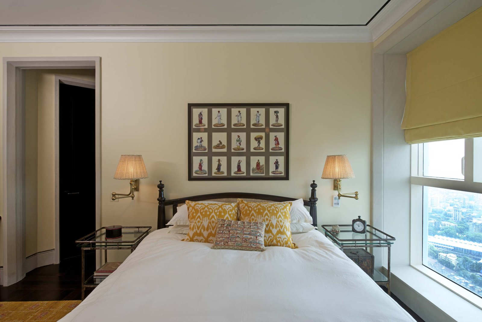 Bedroom in duplex apartment interior design mumbai india