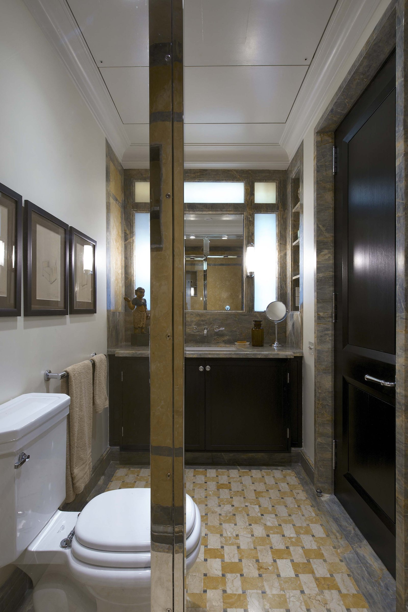 Bathroom in duplex apartment interior design mumbai india