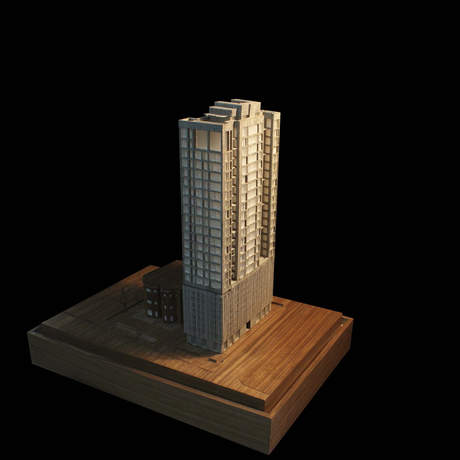 architectural model camac street residential tower apartments