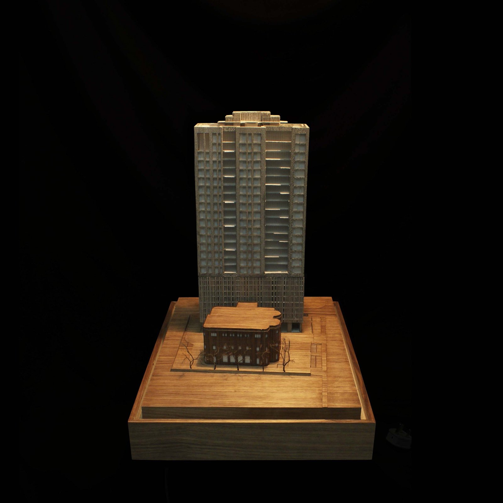 architectural model camac street residential tower apartments