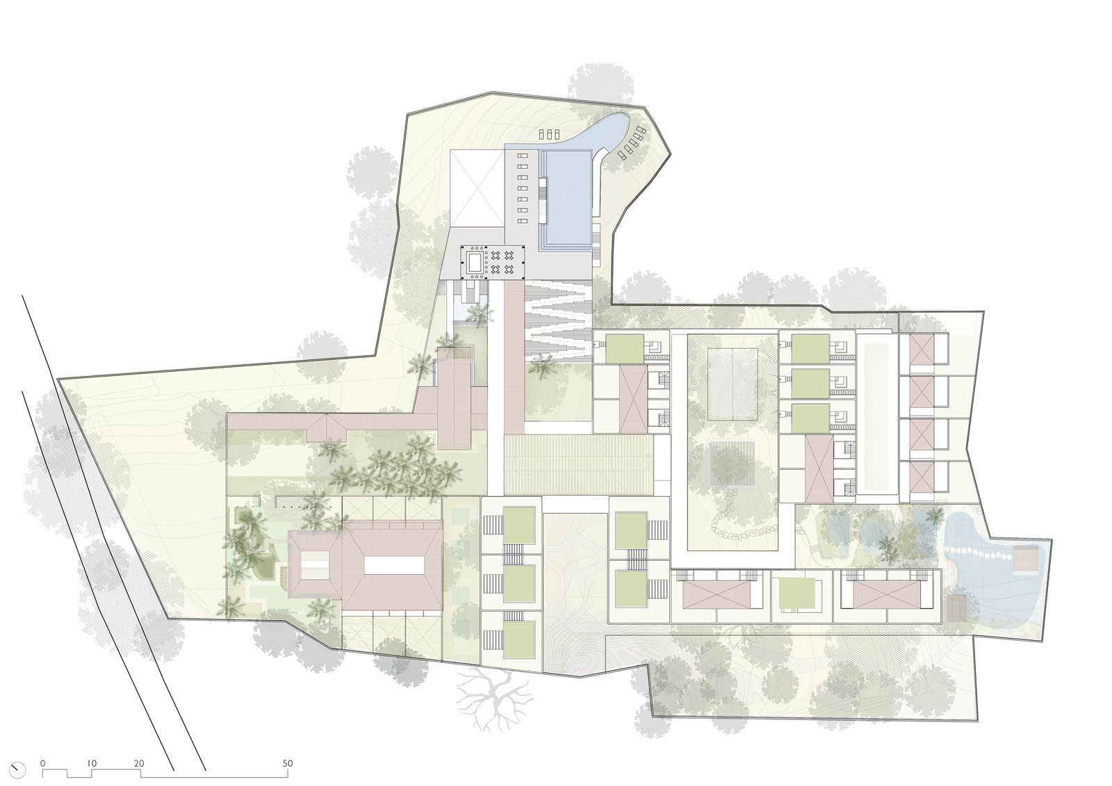 Floor Plan of Mandwa Wellness Resort