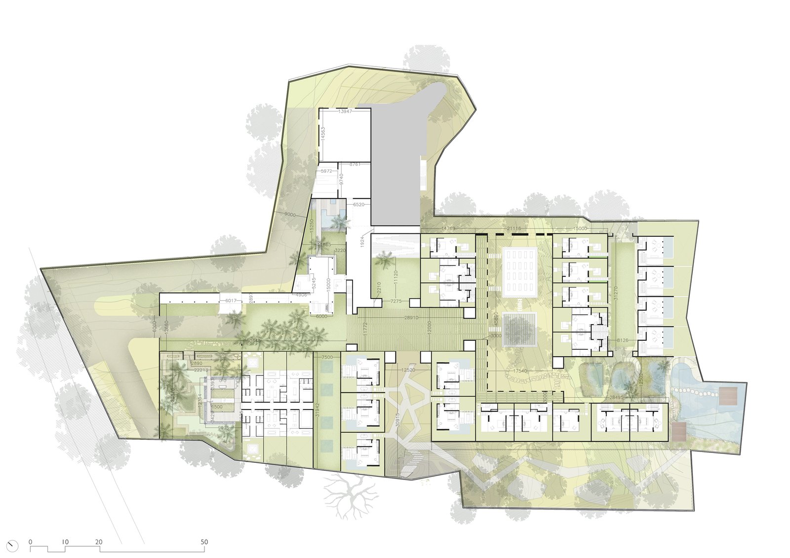 Floor Plan of Mandwa Wellness Resort