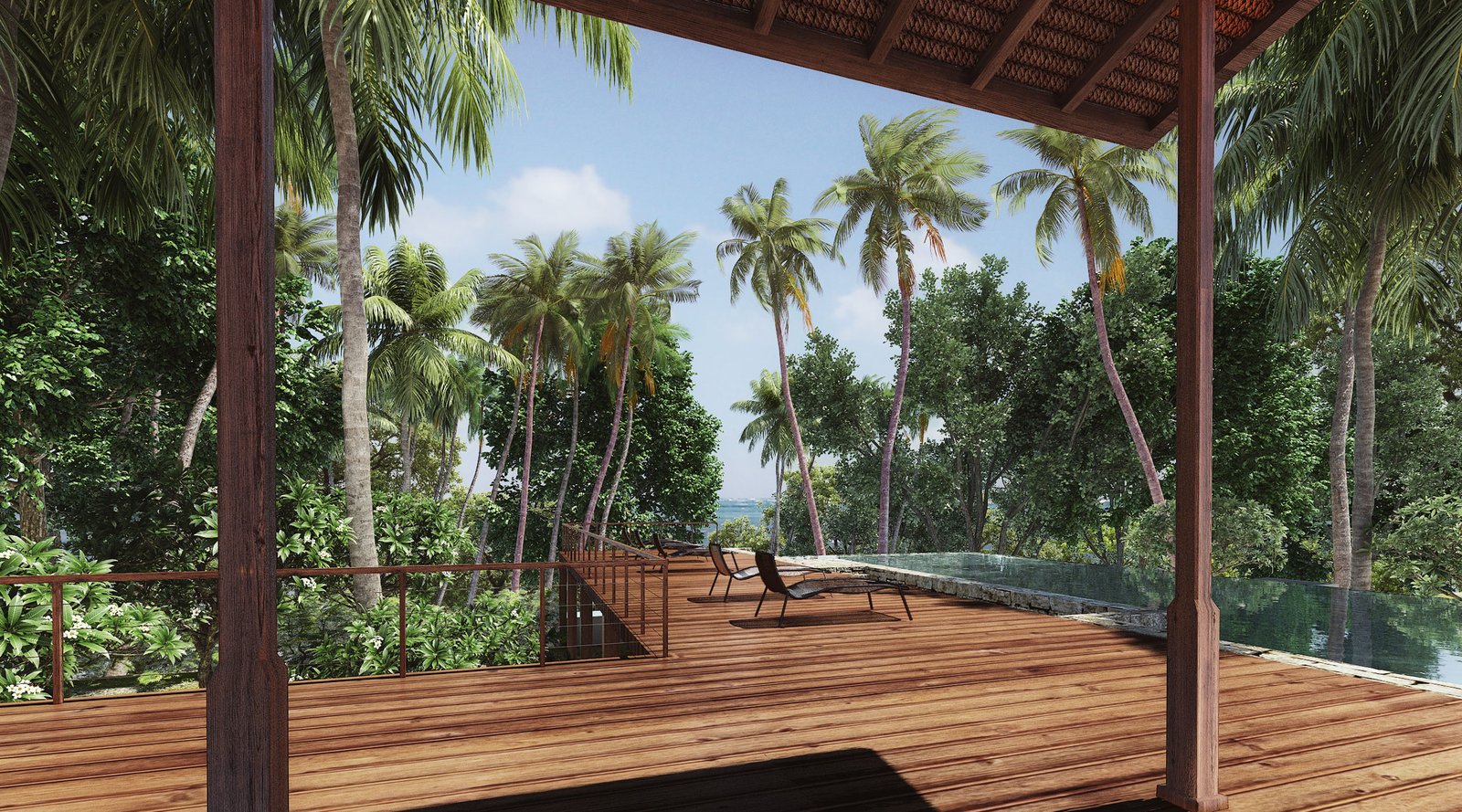 Mandwa Resort - pool deck