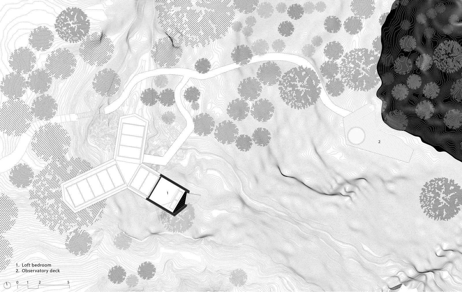 Loft Plan - Himalayan Mountain Cabin