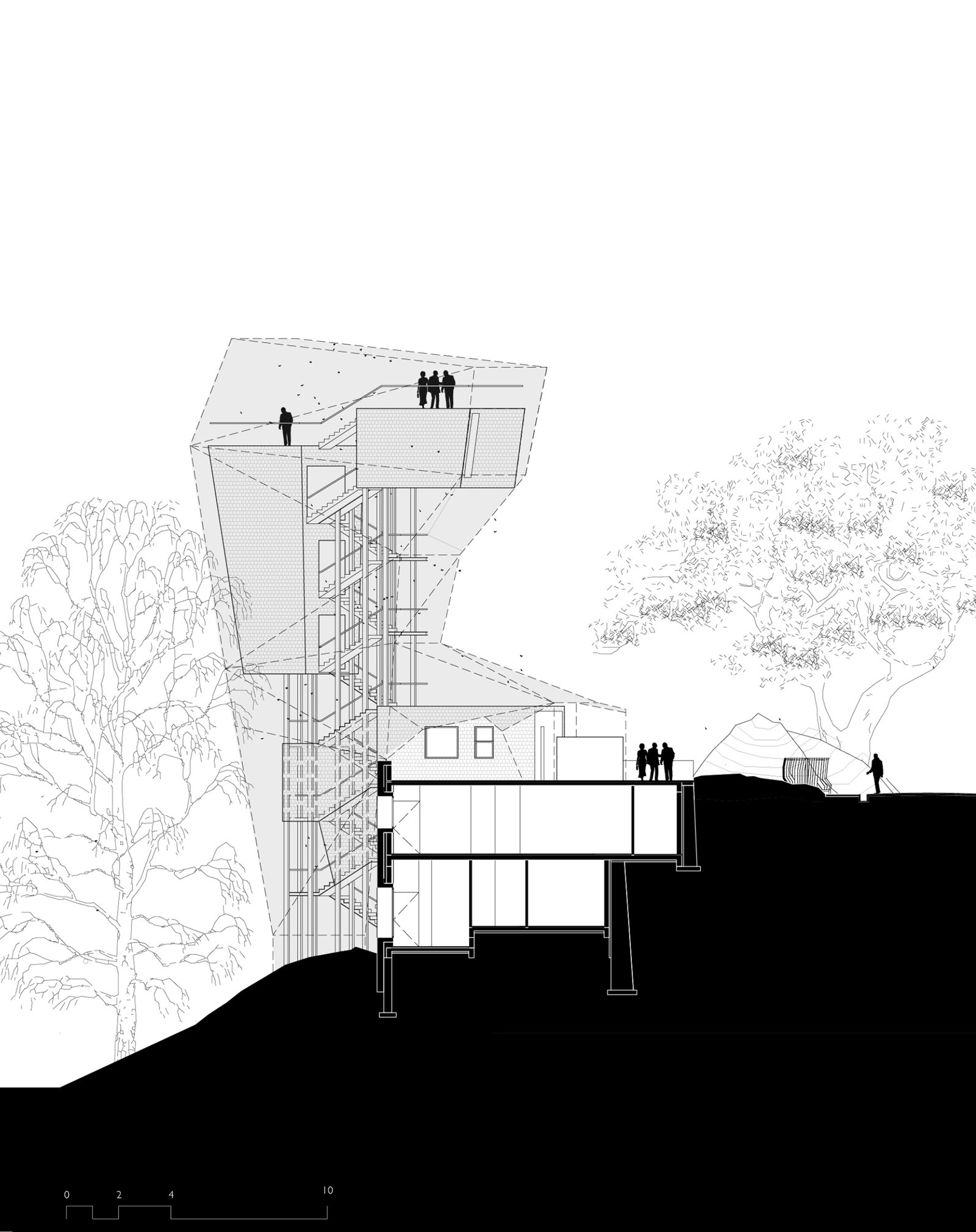 Section of Butterfly Reserve Observation Tower