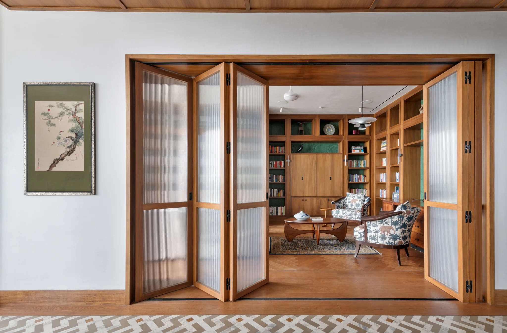 Duplex Apartment Residence Library